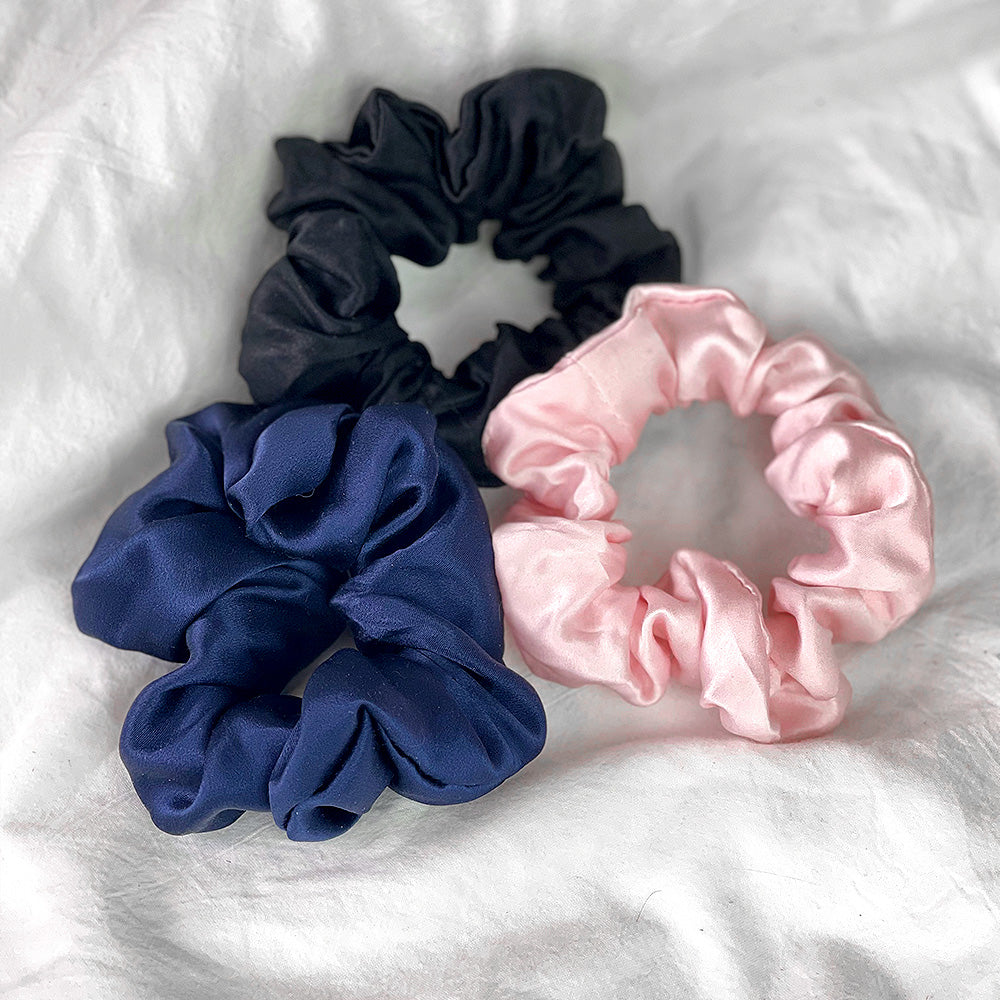 3 Scrunchies Gift Set- 22 Momme Multi-color